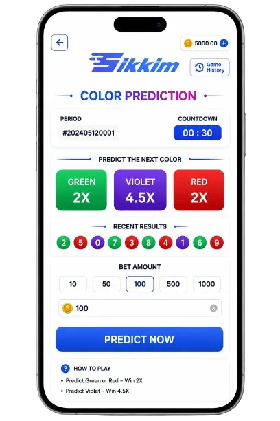 Sikkim Game Color Prediction